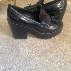 Black Platform Loafers